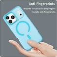 thumbnail image 5 of Dteck Magnetic for iPhone 17 Pro Max Case, Compatible with MagSafe Accessory Military Grade Drop Protection Slim Translucent Matte Shockproof with Anti-Fingerprint Phone Case, Blue, 5 of 10