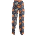 thumbnail image 6 of Fabrcox Fleece Pajama Pants Women Halloween Pumpkin Print Sleep Pants Women Fall Winter Warm Plush Thermal Soft Womens Lounge Pants Yellow XL, 6 of 6