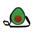 thumbnail image 1 of Bolsa en forma de AGUACATE, Diseño de Comida, FRUTA, Bandolera para Mujer, Cross-Body, con correa Ajustable, Moda Kawaii, Color Verde con Negro, Novedoso y Encantador (Bolsa para Mujer)., 1 of 5