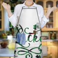 thumbnail image 5 of Aprons for Men Women Christmas Gifts for Men Mom Bib Aprons for Dishwashing Lab Butcher Cooking Lucky Shamrock Clover Aprons with Pocket, 5 of 7