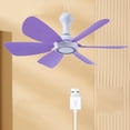 thumbnail image 4 of Portable Energy Saving USB Ceiling Fan 5V Fan Quiet For Bedroom Camping Indoor Outdoor Travel Home Use, 4 of 9