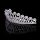 thumbnail image 3 of Bride Bridesmaids Heart Shape Rhinestone w/ Comb Pin for Wedding Party Zulema Tiara, 3 of 6