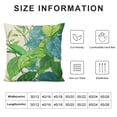 thumbnail image 5 of Shiartex Banana Leaf Pillow Covers, Square Short Plush Tropical Palm Leaves Pillow Cover for Home, Sofa, Western Couch, Living Room. Outdoor Decorative Pillow Covers 24x24in, 5 of 5