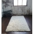 thumbnail image 4 of Stylish 4x6 Flokati Rug. Soft and fluffy 3” long pile. 100% natural wool. Authentic Greek Flokati Rug. Off White Area Rug, 4 of 7