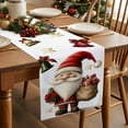 thumbnail image 3 of Christmas Santa Dwarf Snowflakes Bell Table Runner 13x120in Non-Slip Cotton Linen Table Runners, Red White Green Dresser Scarves TableRunner for Dinner Kitchen Dining Wedding Party, 3 of 9