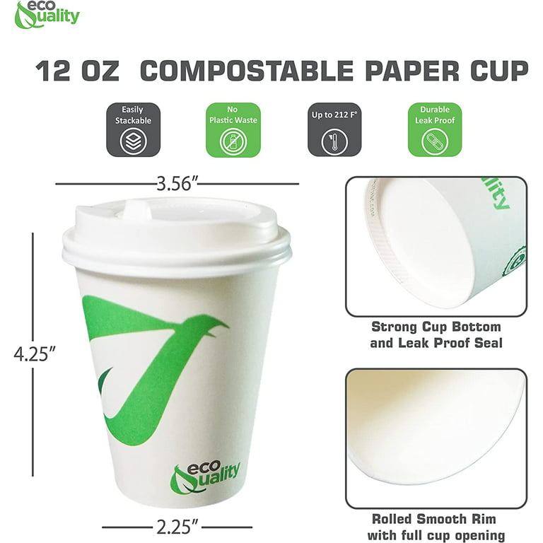 Plastic-free Coffee Cups - Certified Biodegradable