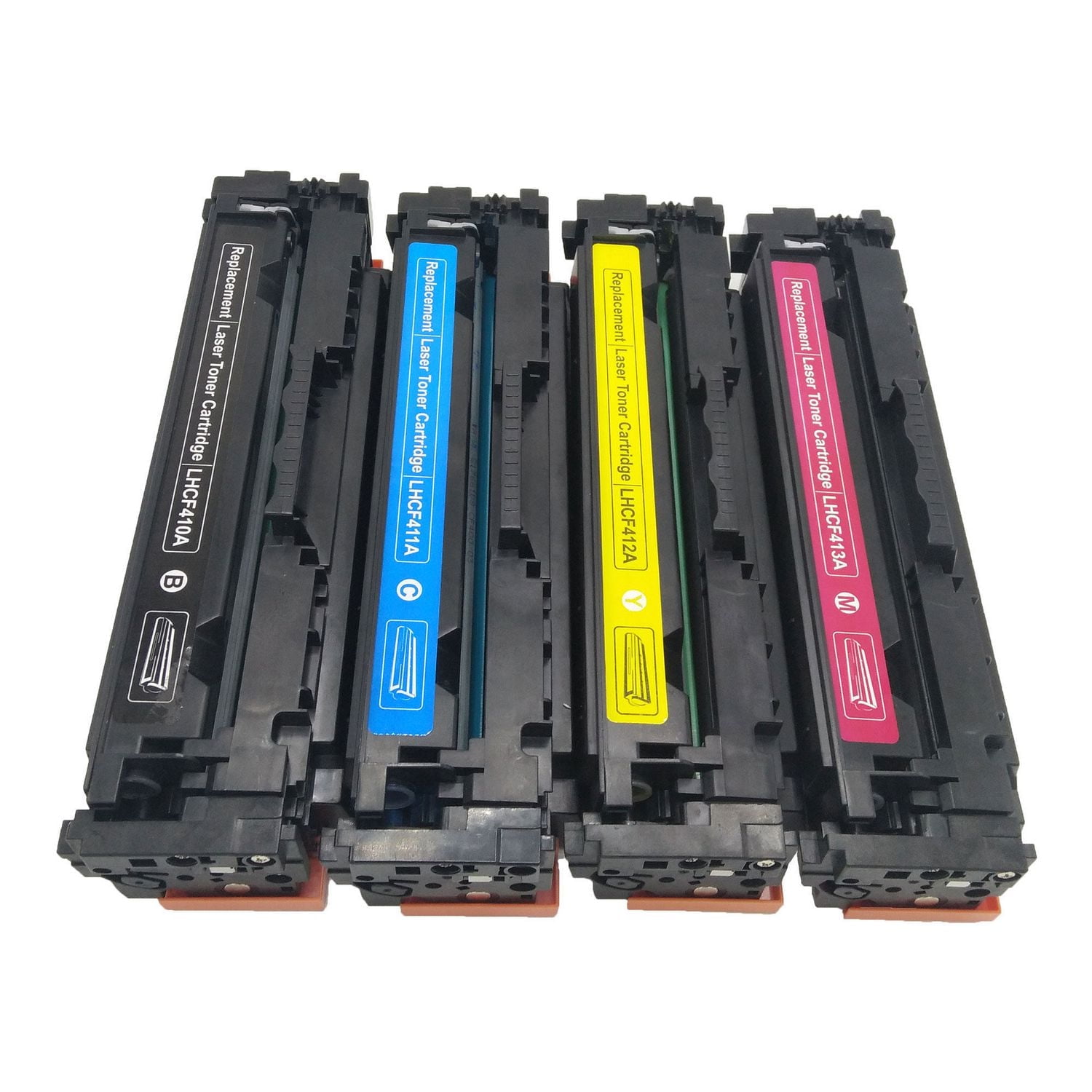 L-ink Compatible HP 410A (CF410A, CF411A, CF412A, CF413A) Toner Cartridge Set (BK, C, M, Y)