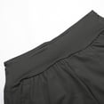 thumbnail image 5 of Curuila Shorts For Women Stretchy Solid Color Elastic Waist Fashion Casual Shorts Grey Size M, 5 of 5