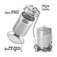 thumbnail image 3 of Tea Infusers for Loose Tea Stainless Steel Loose Leaf Tea Steeper Extra Fine Mesh Tea Balls with Dray, 3 of 6