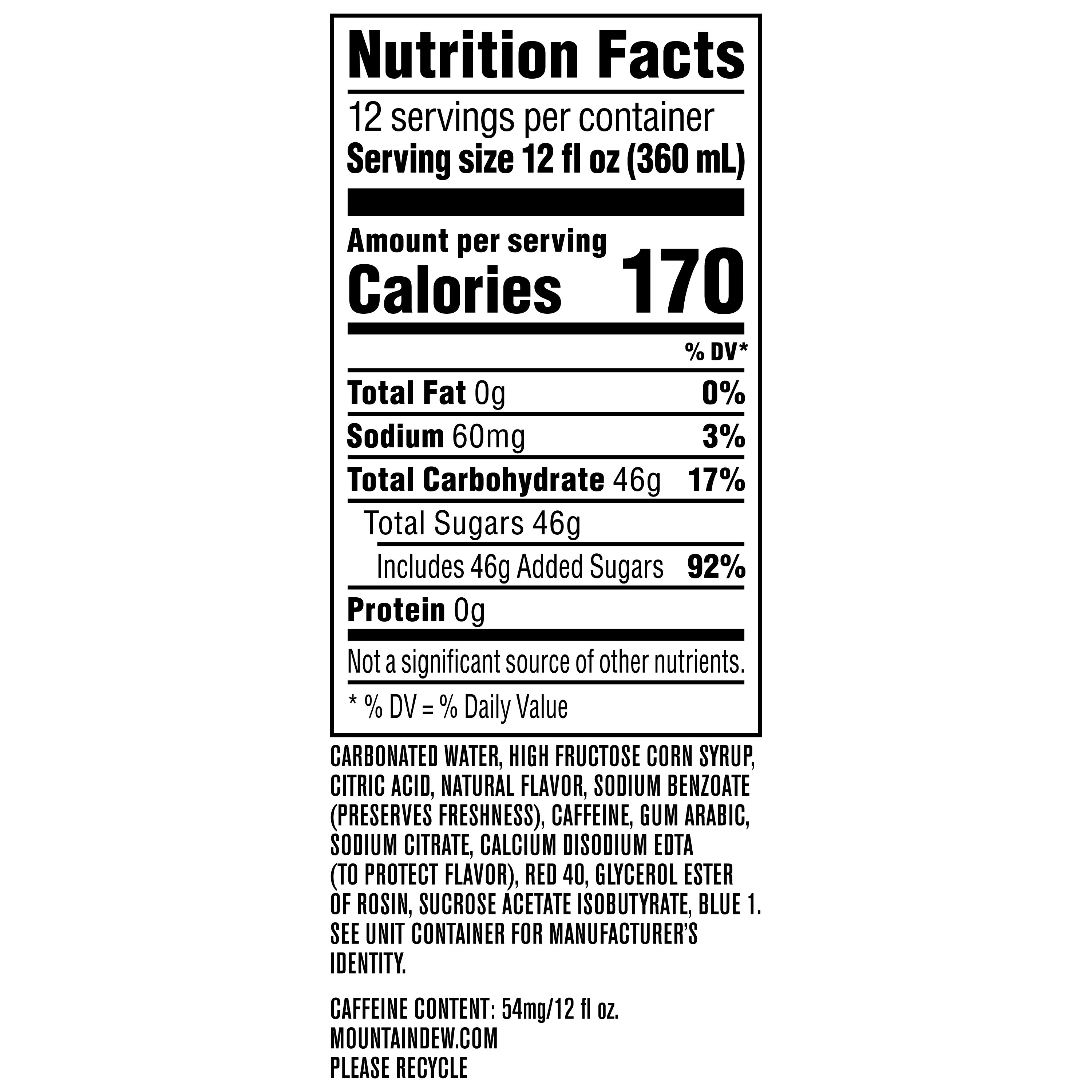 Mountain Dew Merry Mash-up Soda Pop, 12 oz, 12 Pack Cans