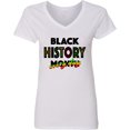 thumbnail image 3 of Inktastic Black History Month Every Day Women's V-Neck T-Shirt, 3 of 5