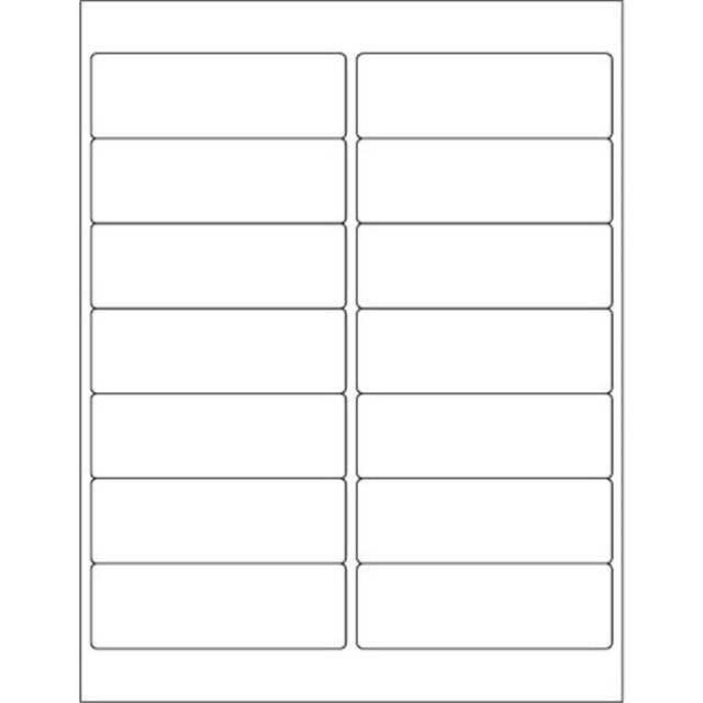 Box Partners LL122 4 Étiquettes Laser Rectangle Blanc de 1,33 Po - Pack de 1400