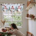 thumbnail image 6 of Blue Snowman Christmas Kitchen Valances for Windows 42x12 Inch Kitchen Curtains Valances Rod Pocket Xmas Tree Branch Birds Bathroom Window Valances for Window Treatment Decor, 6 of 6