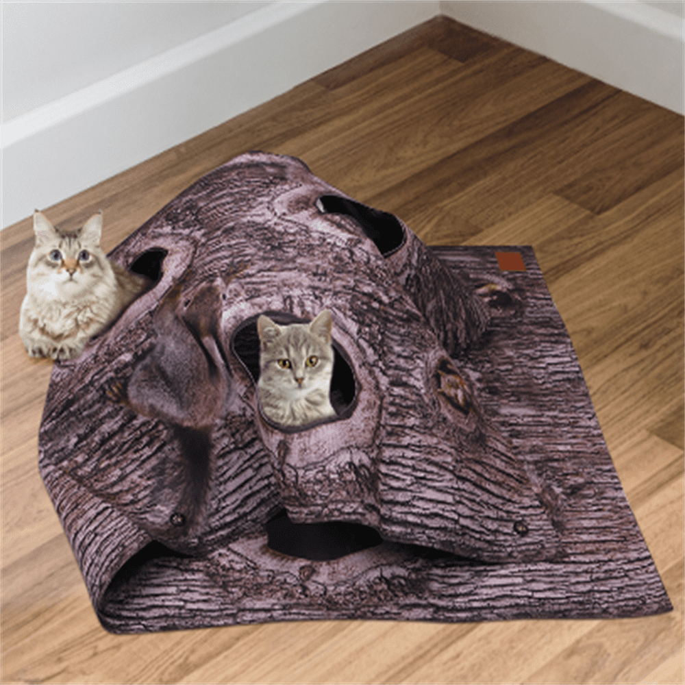 Cat Tunnels for Indoor Cats,Cat Tunnel Mat DIY Cat Play mat for Kitten –  Nekoby