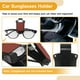 thumbnail image 5 of Clip para gafas de sol en el coche Unique Bargains, soporte universal para gafas de sol en el parasol del coche ABS Burdeos 7.5x4.1cm 1 Pcs, 5 of 7