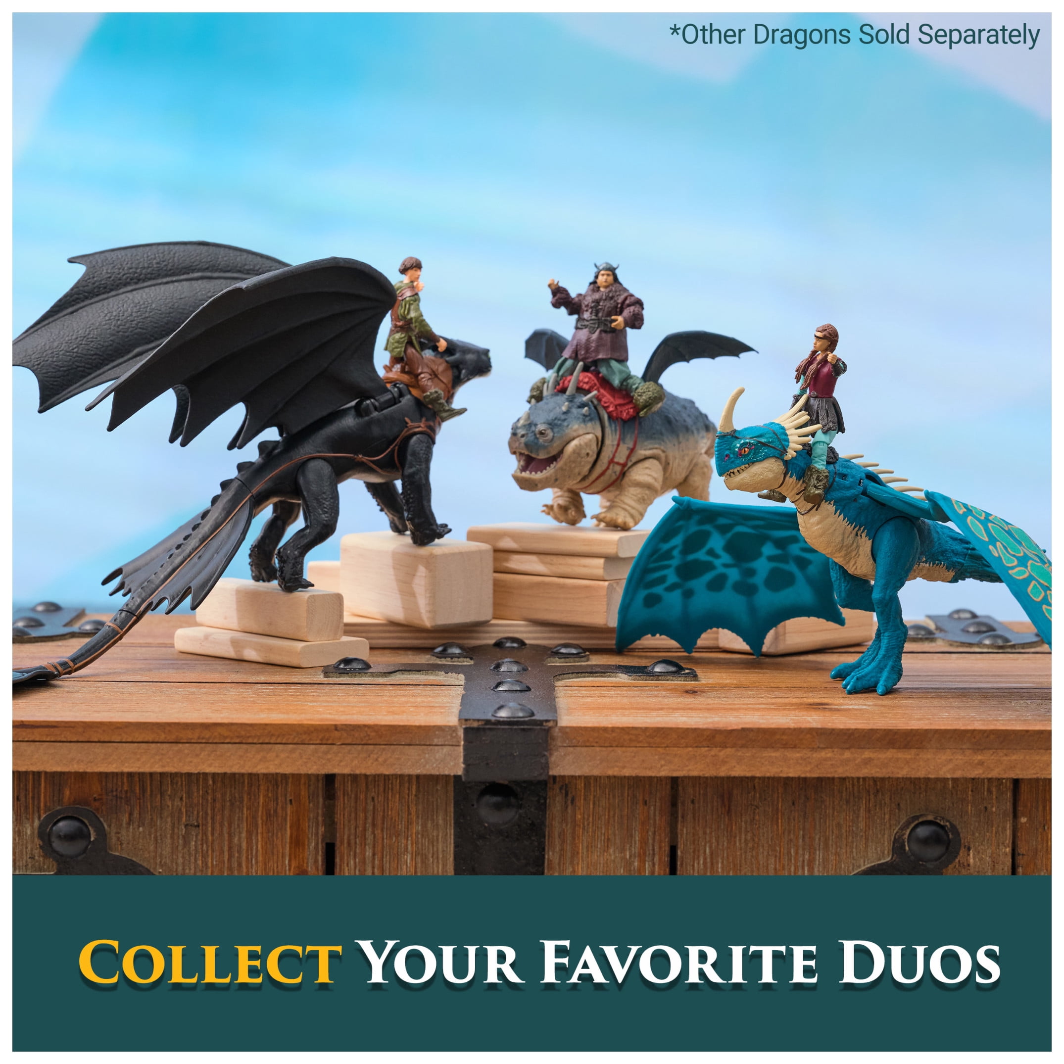 Dreamworks Dragons, How to Train Your Dragon, Gronckle & Fishlegs, Viking Duo Action Figures, Ages 4+