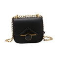 thumbnail image 3 of Mini bolso de hombro de PU de moda para mujer, bolso de viaje ultraligero, bolso para pintalabios Negro, 3 of 9