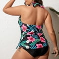 thumbnail image 4 of Ensemble Tankini à Imprimé Floral pour Femmes Grande Taille G-5TG, 4 of 7