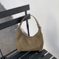 thumbnail image 4 of Slouchy Suede Shoulder Bags For Women Retro Crossbody Bag Tote Bag Satchel Bag Winter Work Purses Crescent Bag Handbag Fall, 4 of 8