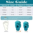 thumbnail image 7 of ELElax Women's Cross Band Slippers Fuzzy Soft House Slippers Plush Furry Warm Cozy Open Toe Fluffy Home Shoes Comfy Indoor Outdoor Slip On Breathableï¼ Green, 7 of 7