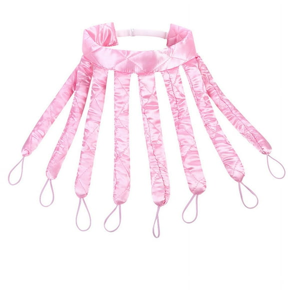 Heatless Curling Iron 8 Curls - Heatless Curly Hair - Pink Curler