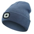 thumbnail image 1 of Unisex Beanie Hat With LED Light Up Headlamp Knit Caps Men Rechargeable New I7E4 NEW, 1 of 7