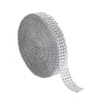 thumbnail image 1 of Ruban Simulation Diamant 910cm 2cm-Largeur Rouleau de Maille Bling pour Décoration DIY (Argent), 1 of 6