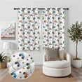 thumbnail image 2 of Monster Cartoon Truck White Pattern Blackout Curtains,Triple Weaved Fabric,Thermal Insulated,Room Darkening,Grommet Top,2 Panels,52x72in(132x183cm), 2 of 6
