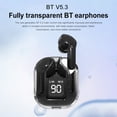 thumbnail image 5 of Audífonos inalámbricos Audífonos digitales transparentes 5.3 compatibles con Bluetooth (negro), 5 of 5