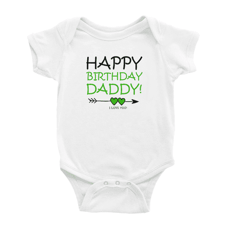 

Happy Birthday Daddy Funny Boys Girl Baby Bodysuit
