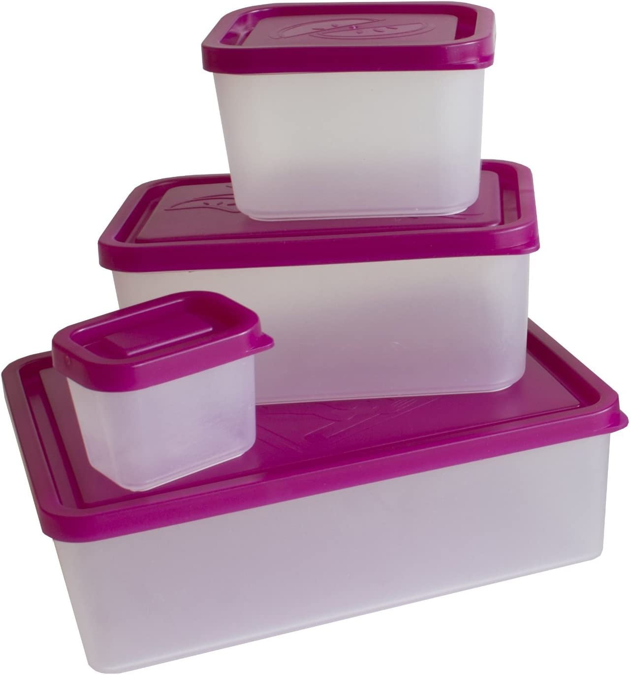 Leakproof Portion Control Lunch Containers - Reusable Meal Prep Containers, No BPA - Set of 4 (Sorbet)