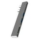 thumbnail image 5 of Hub de datos de 5 puertos, transferencia de datos rápida y compacta con lector de tjetas /TF Adaptador USB multipuerto 2.0, pa unidades Gris shamjiam tipo c, 5 of 8