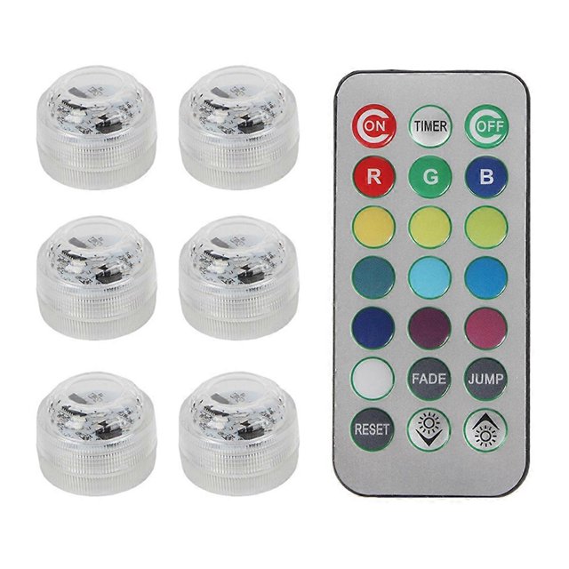 RGB Night Light with Wireless Remote Control LED Remote Control Waterproof Light 3D Printer Model St