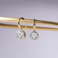 thumbnail image 3 of 1 Carat IGI Certified Round Shape Lab Grown Diamond Earrings | 18K Yellow Gold | Bella Vintage Dangling Lab Diamond Earrings | Prong Setting | FG-VS Quality Friendly Diamonds, 3 of 6