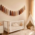 thumbnail image 3 of Orangide Boho Tassel Garland 59 Inch with Wooden Beads and Macrame Fringe, Colorful Yarn Bunting for Nursery, Bedroom, and Party Decor, Perfect for Boho Wall Hanging and Baby Shower, 3 of 7