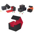 thumbnail image 3 of Boîte de Rangement pour Cartes de Jeu Fermeture Magnétique pour Cartes de Baseball Rouge, 3 of 9