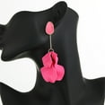thumbnail image 3 of Mightlink 1 Pair Rose Flower Petal Drop Earrings Exaggerated Dangle Earrings Women Piercing Stud Earrings Jewelry Gift, 3 of 7