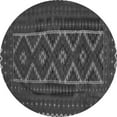 thumbnail image 1 of Ahgly Company Indoor Round Southwestern Gray Country Area Rugs, 6' Round, 1 of 1