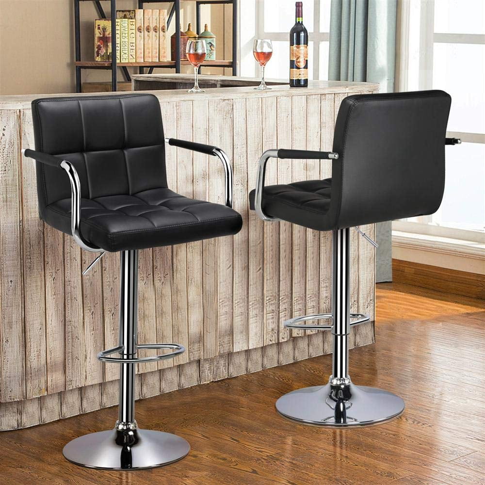 Ubesgoo Bar Stools Set Of 2 Adjustable Counter Stools Bar Chairs