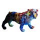 thumbnail image 3 of Figura de perro colorida de poliresina, escultura de perro, adornos coleccionables Buldog, 3 of 6