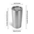 makerflo 20 oz Tumbler, Stainless Steel Insulated Travel Tumbler