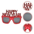 thumbnail image 1 of WRITWAA Lunettes de Fête Drôles Rouges 2023 avec Texte Joyeux Nouvel An pour Fournitures de Fête à Thème du Nouvel An, 1 of 6
