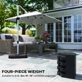 thumbnail image 4 of Outsunny Cantilever Umbrella Weights 132 lb. Water or 176 lb. Sand, Black, 4 of 10