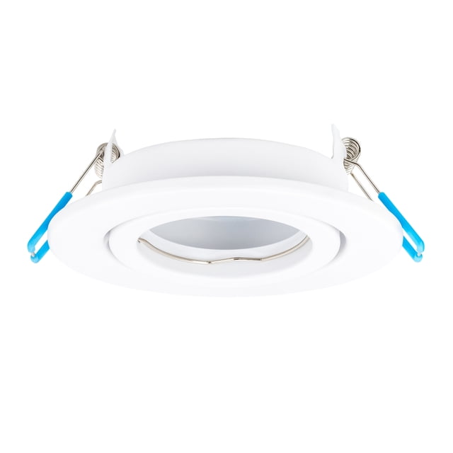 Estevez Luminario Empotrable TECH Circular Blanco para Techo con Portalámparas GX5.3 MR16 IP20