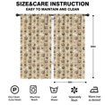 thumbnail image 2 of Blackout Kids Curtains,Brown Dog Paw Footprint Bone Childrens Insulated Curtains Set Of 2,Bedroom Essentials,Toddler Room Decor 42"x84"(106x213cm), 2 of 4