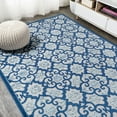 thumbnail image 3 of JONATHAN Y AMALFI COAST 3 x 5 Area Rug, Gallia Tile Trellis - Light Gray/Blue, AMC107B-3, 3 of 10