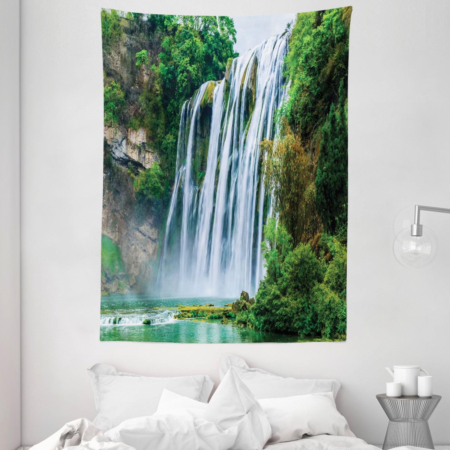 Great Waterfall Hippie Tapestry Room Wall Hanging Psychedlic Throw Tapestry Deco 