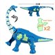 thumbnail image 3 of Figura de bloques de construcción de dinosaurio de Jurassic World, Indoraptor, Velociraptor, Triceratop, T-Rex, juguete de ladrillo de dinosaurio, regalo de Navidad, 3 of 5