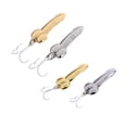 thumbnail image 1 of 4 Señuelos de Pesca con de 5g/15g con Anzuelo Triple, Cebos Duros de Metal Dorado/plateado Cola Señuelo de pesca con cuchara, 1 of 2