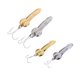 thumbnail image 1 of 4 Señuelos de Pesca con de 5g/15g con Anzuelo Triple, Cebos Duros de Metal Dorado/plateado Cola Señuelo de pesca con cuchara, 1 of 2
